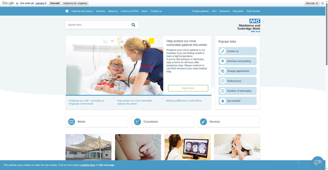 Security scan screenshot of https://www.mtw.nhs.uk/