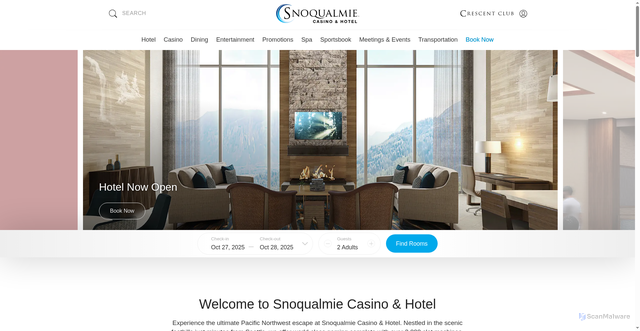 Security scan screenshot of https://www.snocasino.com/