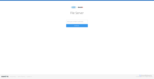 Security scan screenshot of https://aaon.egnyte.com