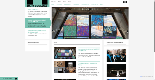 Security scan screenshot of https://www.darkecology.net