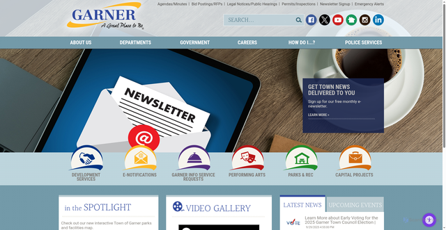 Security scan screenshot of https://www.garnernc.gov/