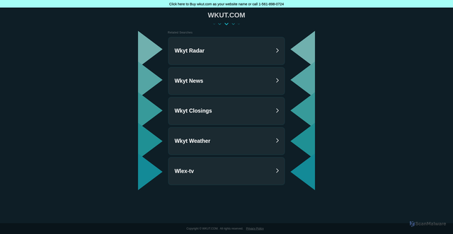 Security scan screenshot of https://wkut.com/