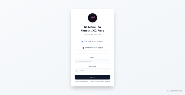 Security scan screenshot of https://mansur-fans-club.com/