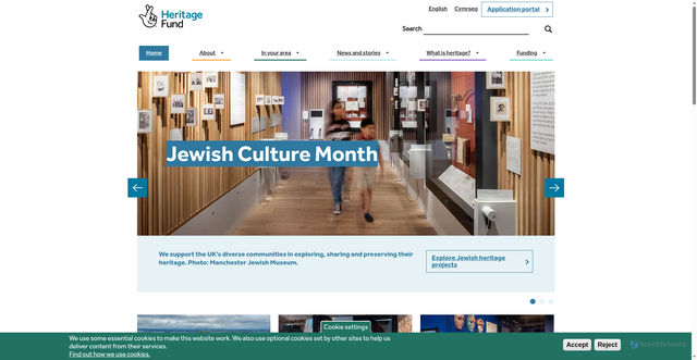 Security scan screenshot of http://www.hlf.org.uk
