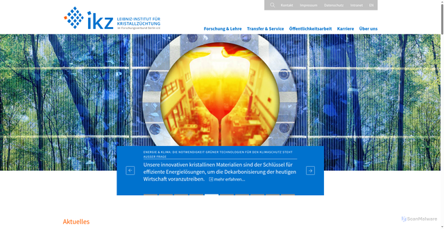 Security scan screenshot of https://www.ikz-berlin.de/