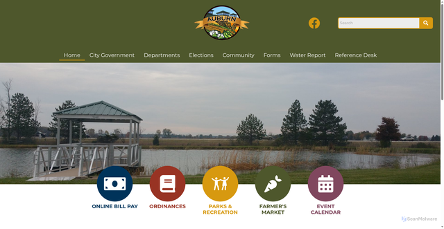 Security scan screenshot of https://auburnmi.gov/