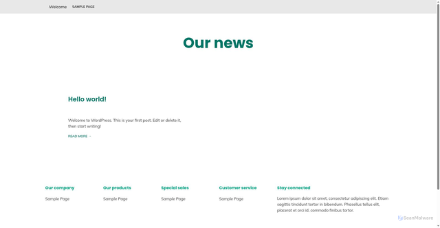 Security scan screenshot of https://gingerapplegarth.com/