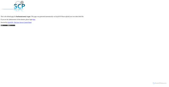 Security scan screenshot of http://buchanancounty-va.gov/