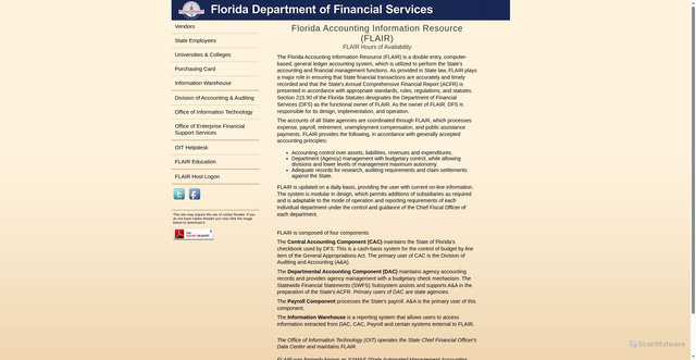 Security scan screenshot of https://fs.fldfs.com