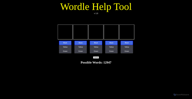Security scan screenshot of https://wordlehelp.pachysoftware.com/