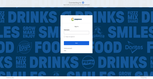 Security scan screenshot of https://pepsico.okta.com