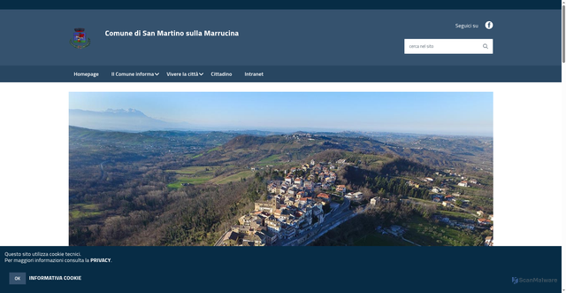 Security scan screenshot of https://www.sanmartinosm.it