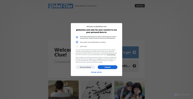 Security scan screenshot of https://mail.globalclue.com