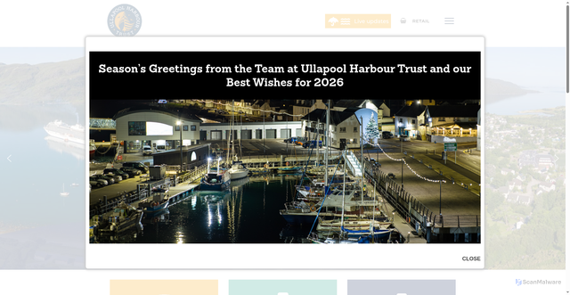 Security scan screenshot of https://www.ullapool-harbour.co.uk/