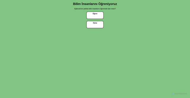 Security scan screenshot of https://biliminsanlariniogreniyoruzbeta15-oqtlmzmd84.edgeone.app/