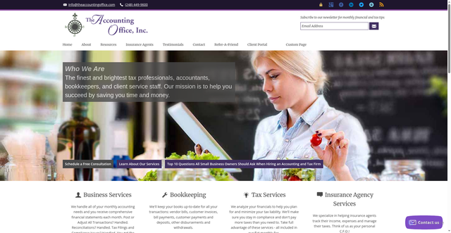 Security scan screenshot of https://theaccountingoffice.io