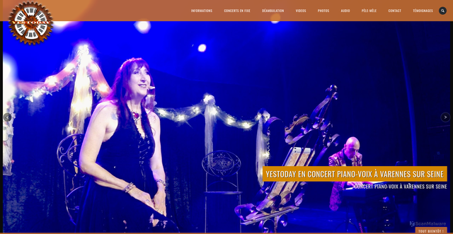 Security scan screenshot of https://yestoday-piano-bar.fr