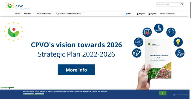 Security scan screenshot of https://cpvo.europa.eu/en