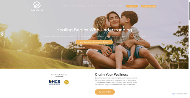 Security scan screenshot of http://www.coastwisehealth.com/