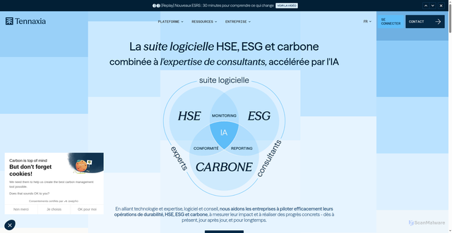 Security scan screenshot of https://tennaxia.com