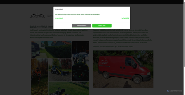 Security scan screenshot of https://sotkamonhuoltopalvelut.fi