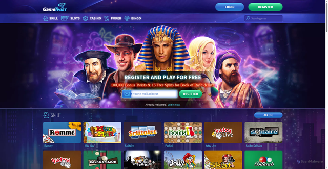 Security scan screenshot of https://gametwist.se
