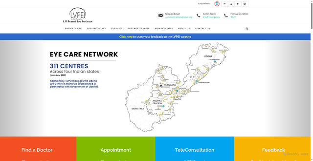 Security scan screenshot of https://www.lvpei.org/