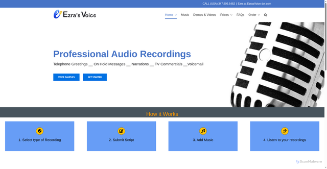 Security scan screenshot of http://ezrasvoice.onlinejobsforteenagerstoday.com/