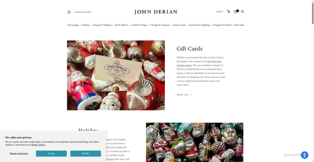 Security scan screenshot of https://johnderian.com