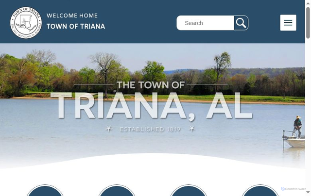 Security scan screenshot of https://townoftrianaal.gov/
