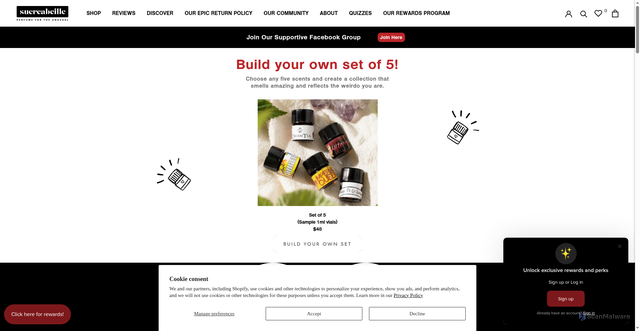 Security scan screenshot of https://sucreabeille.com