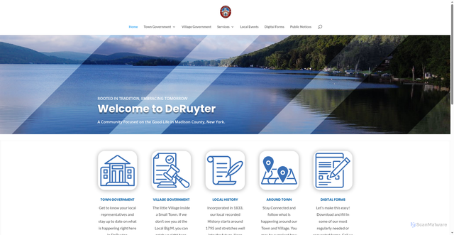 Security scan screenshot of https://deruyter.gov/