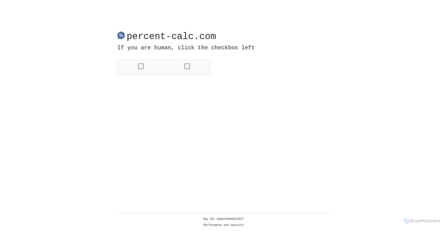 Security scan screenshot of https://percent-calc.com