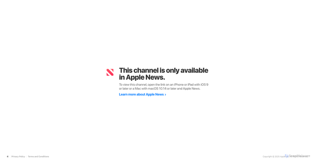 Security scan screenshot of https://apple.news/TteGvEYvpSiyvqUON1PSdHg