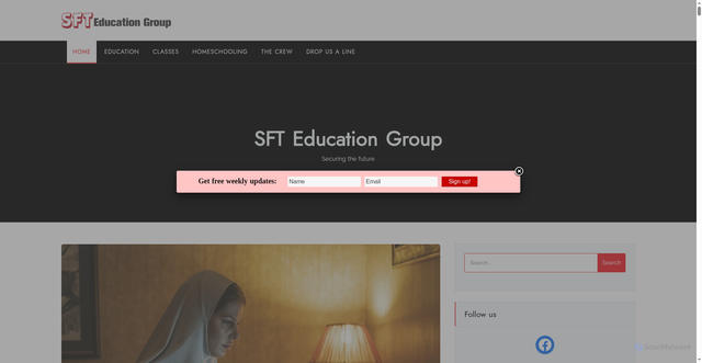 Security scan screenshot of https://www.schoolfoodtrust.org.uk/