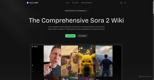 Security scan screenshot of https://sora2.org/