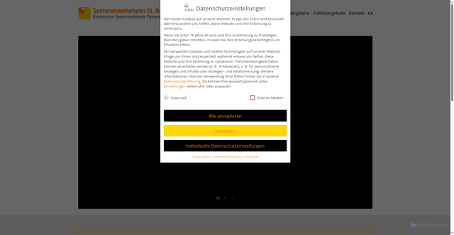 Security scan screenshot of https://altersheim.it/