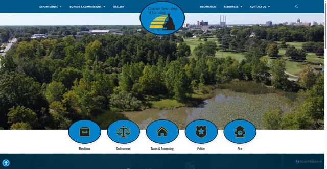 Security scan screenshot of https://lansingtwpmi.gov/