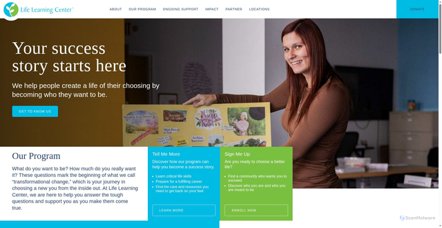 Security scan screenshot of https://lifelearningcenter.us/