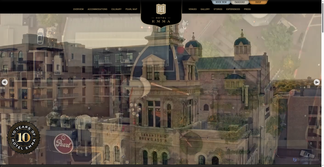 Security scan screenshot of https://thehotelemma.com/