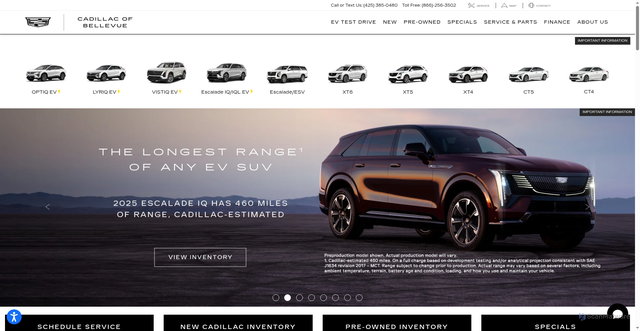 Security scan screenshot of https://www.cadillacofbellevue.com/?srsltid=AfmBOoqgItU59xPT6OU6n5kOYjY2jlTHDQwcADvUmUJ1Xmhu9IKoDR_2