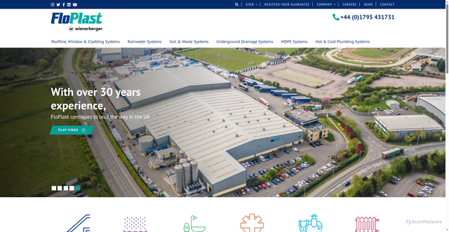 Security scan screenshot of https://www.floplast.co.uk