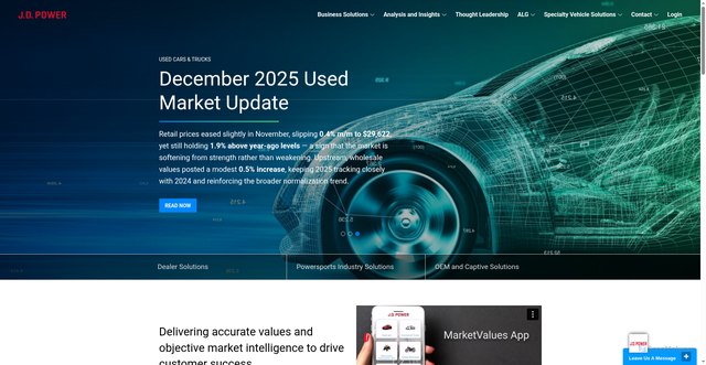 Security scan screenshot of https://www.jdpowervalues.com