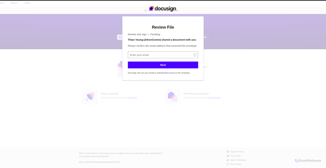 Security scan screenshot of http://docusign-altroncommunications.webflow.io/