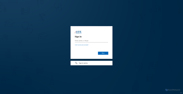 Security scan screenshot of https://dprconstruction.samanage.com