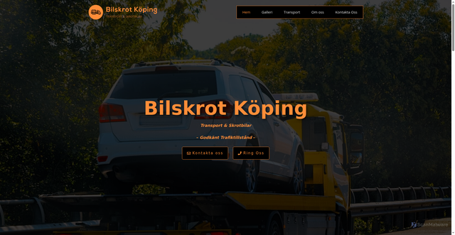 Security scan screenshot of https://bilskrotkoping.se