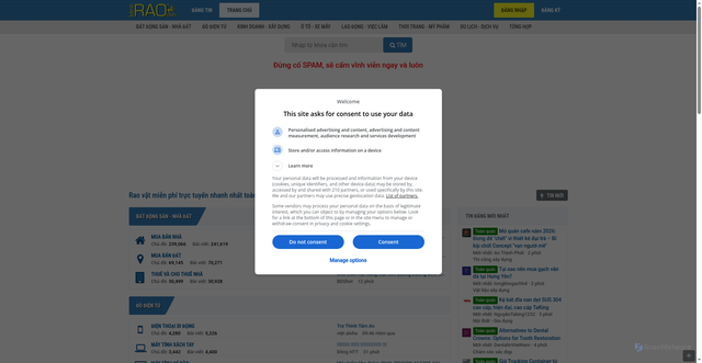 Security scan screenshot of https://kenhrao.com