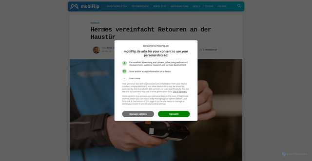 Security scan screenshot of https://r.brevo.etailment.de/mk/cl/f/sh/1t6Af4OiGsHn13gf56IJSASGYjnPS2/2YVdcHEdhfYV