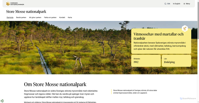 Security scan screenshot of https://storemosse.se