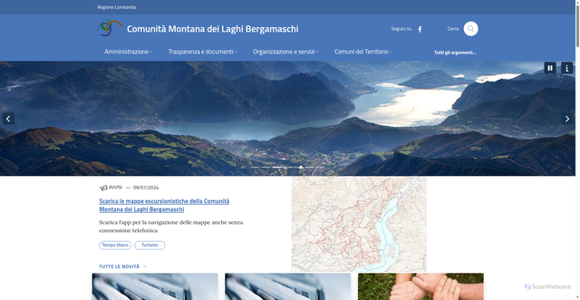 Security scan screenshot of https://www.cmlaghi.bg.it/